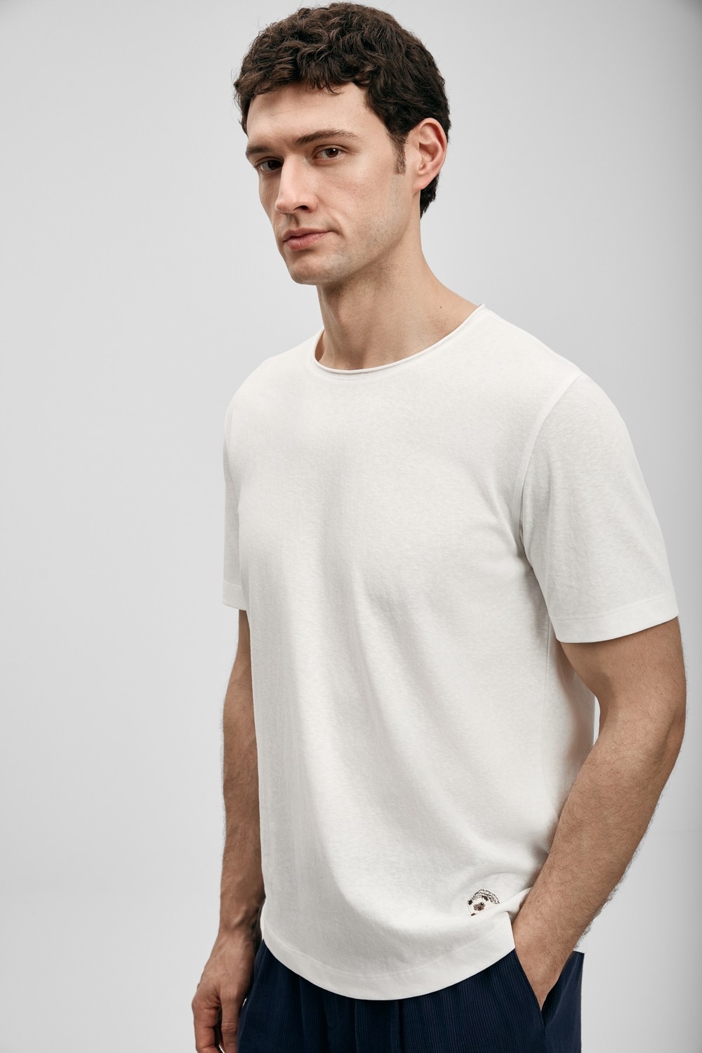 Lufian Junya Erkek Basic Tişört Siyah görsel 5