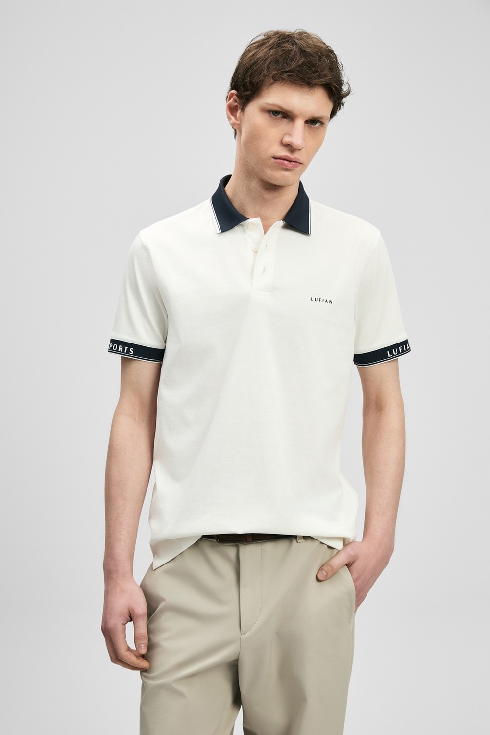 Lufian Hold Smart Erkek Polo Tişört Lacivert görsel 4