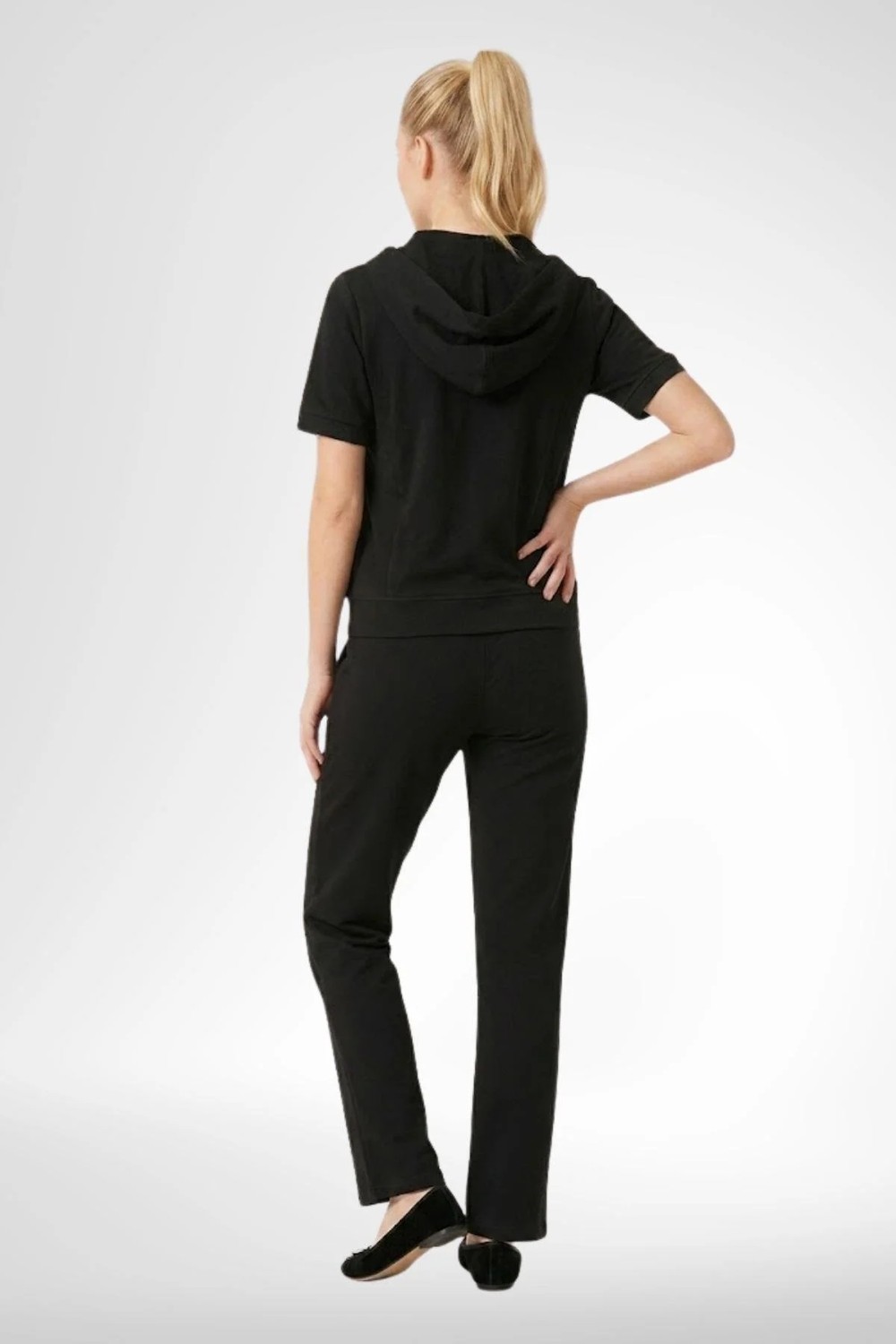 Mecit Pijama Mecit 6400 Siyah 3'lü Hamile Lohusa Pijama Takımı görsel 3