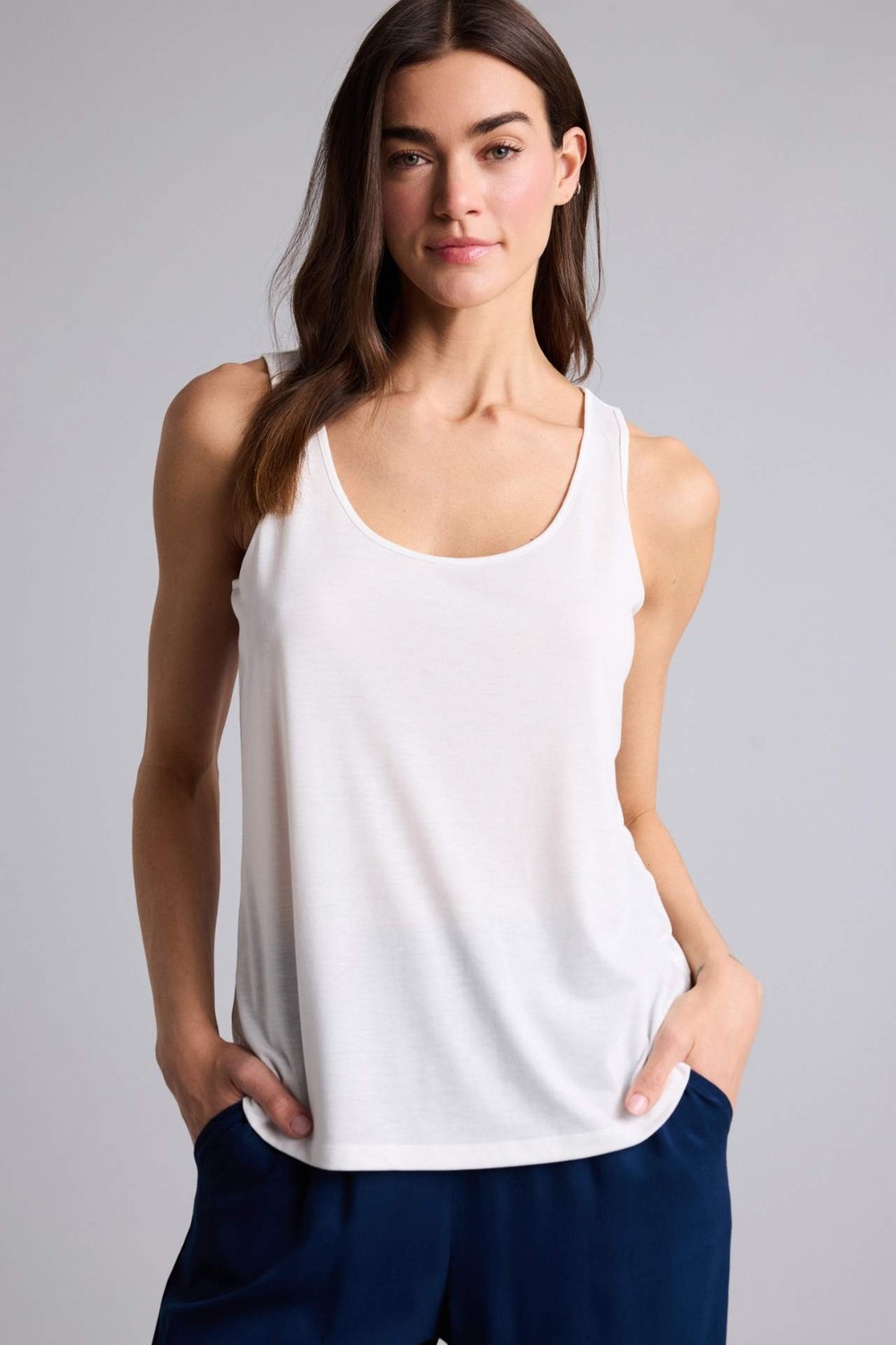 DeFacto Regular Fit Basic Bisiklet Yaka Açık Kahverengi Atlet F3618AX26SP görsel 3