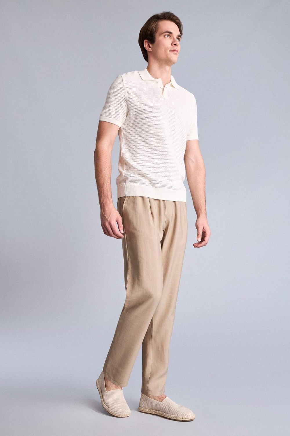 DeFacto %100 Pamuk Relax Fit Düz Paça Pantolon H2584AX26SM görsel 7