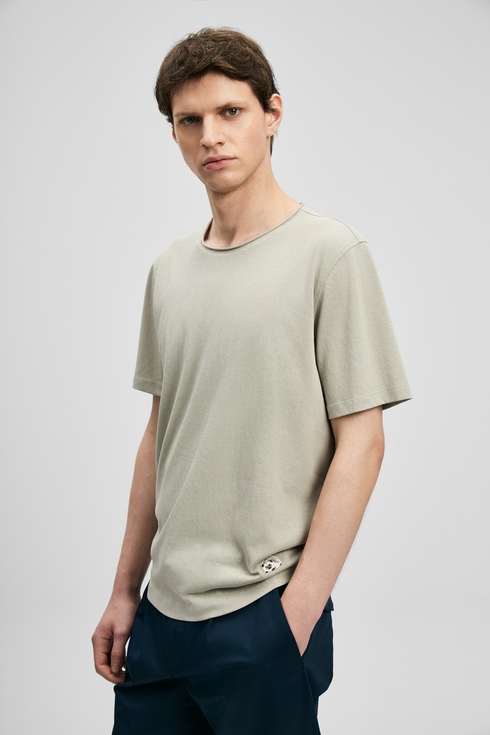 Lufian Junya Erkek Basic Tişört Siyah görsel 7
