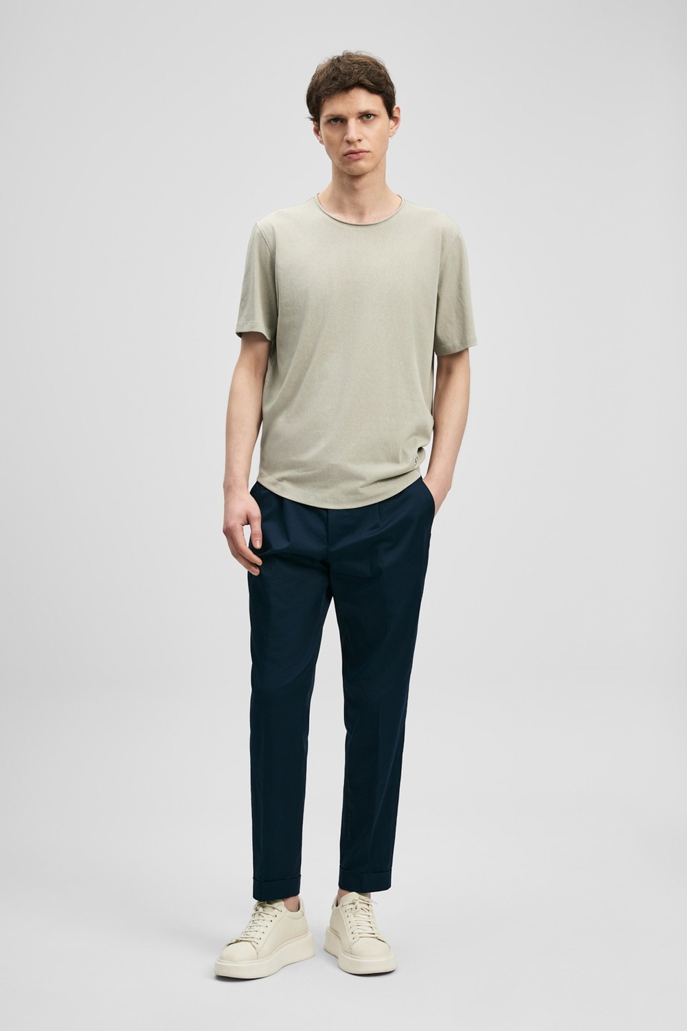 Lufian Junya Erkek Basic Tişört Siyah görsel 8