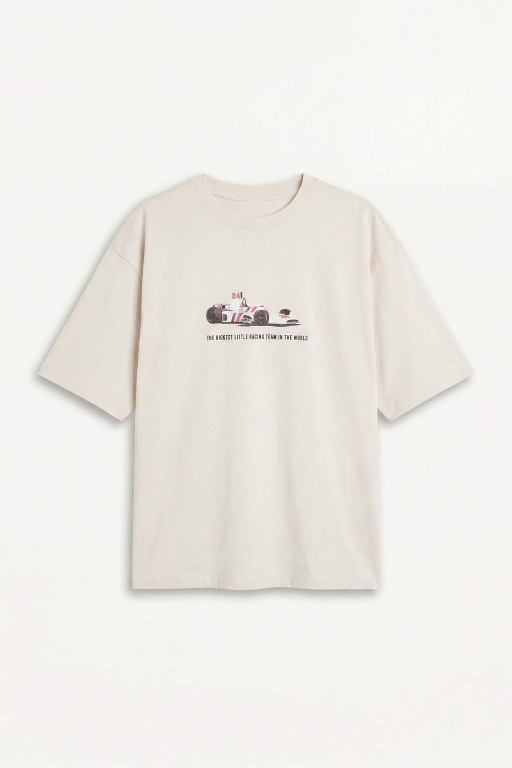 DeFacto %100 Pamuk Hesketh Racing Boxy Fit Sırt Baskılı Kısa Kollu Tişört H6736AX26HS görsel 8