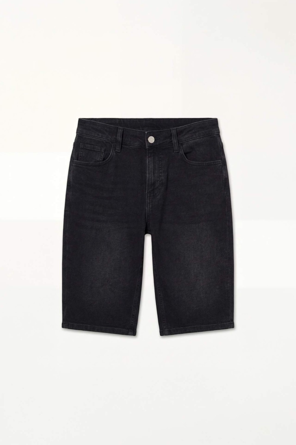 DeFacto Regular Fit Kemerli Bel Jean Bermuda Şort G8662AX26SM görsel 6