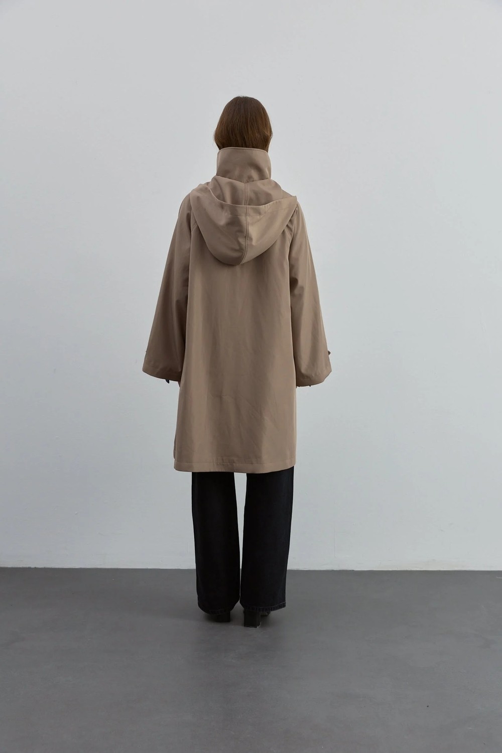 Qooqup Fermuarlı Trench görsel 4