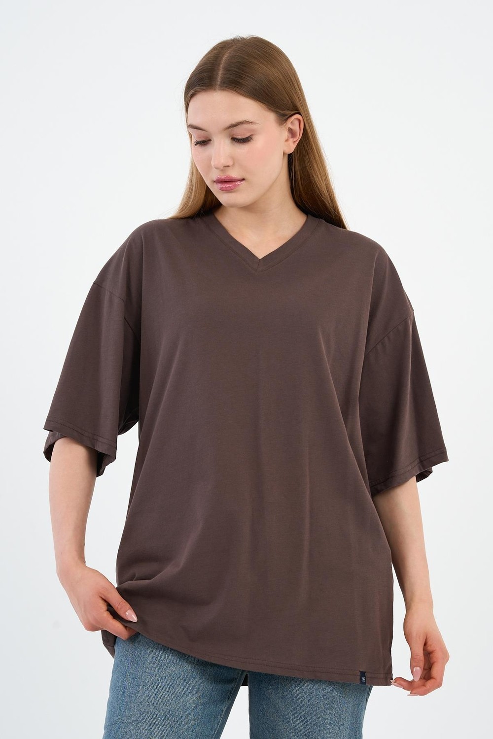 Alexander Gardi V Yaka Oversize T-shirt görsel 8