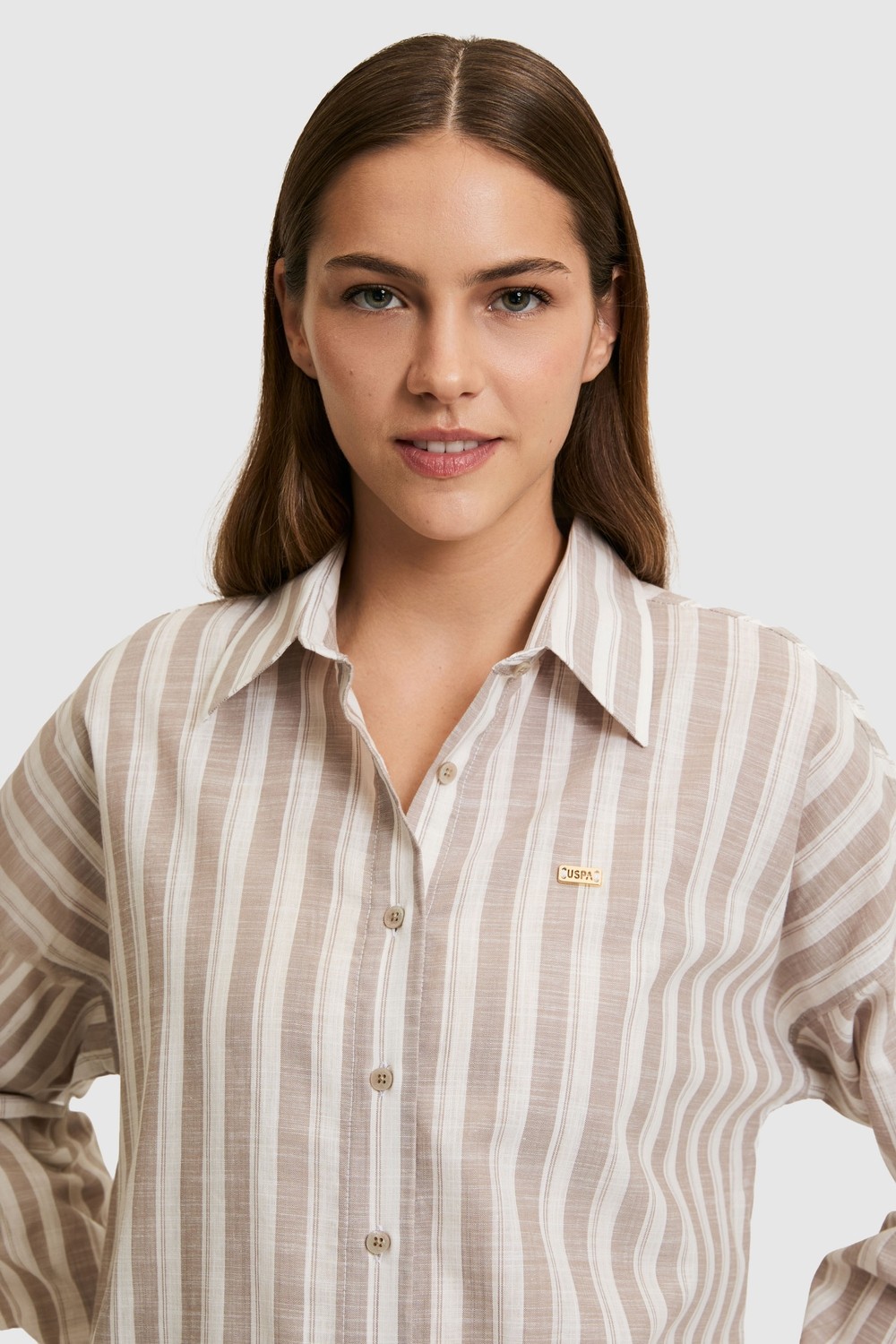 U.S. Polo Assn. Kadın Bej Tunik 50324620-VR011 görsel 2