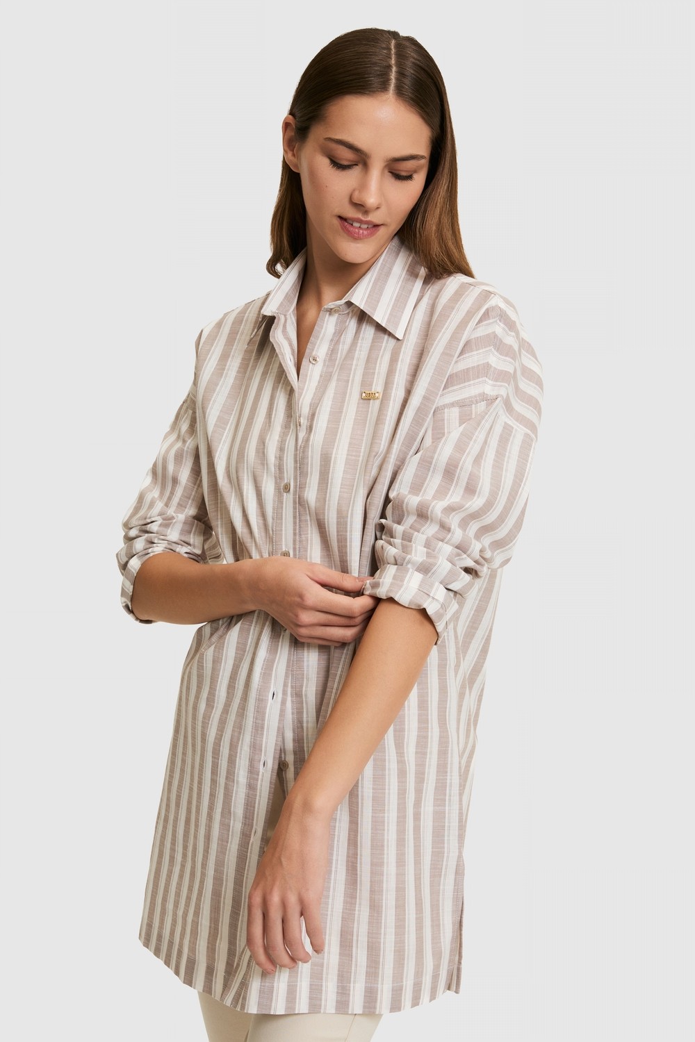 U.S. Polo Assn. Kadın Bej Tunik 50324620-VR011 görsel 3