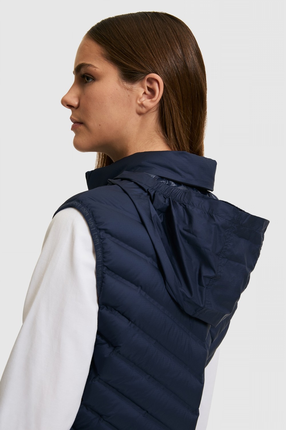 U.S. Polo Assn. Kadın Krem Yelek 50319224-VR256 görsel 7