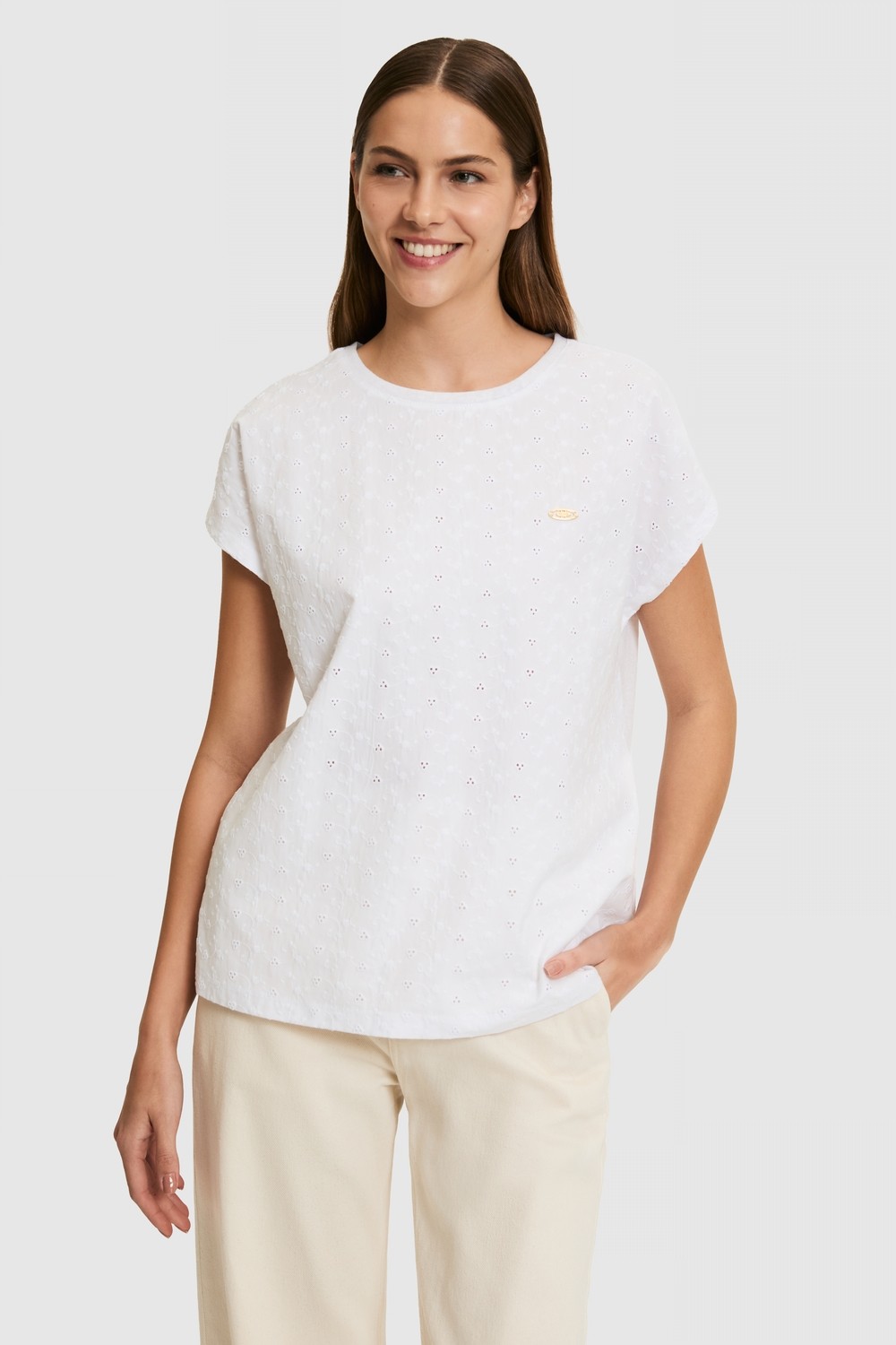 U.S. Polo Assn. Kadın Beyaz Tişört 50323550-VR013