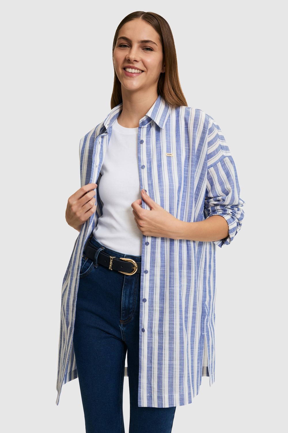 U.S. Polo Assn. Kadın Bej Tunik 50324620-VR011 görsel 8