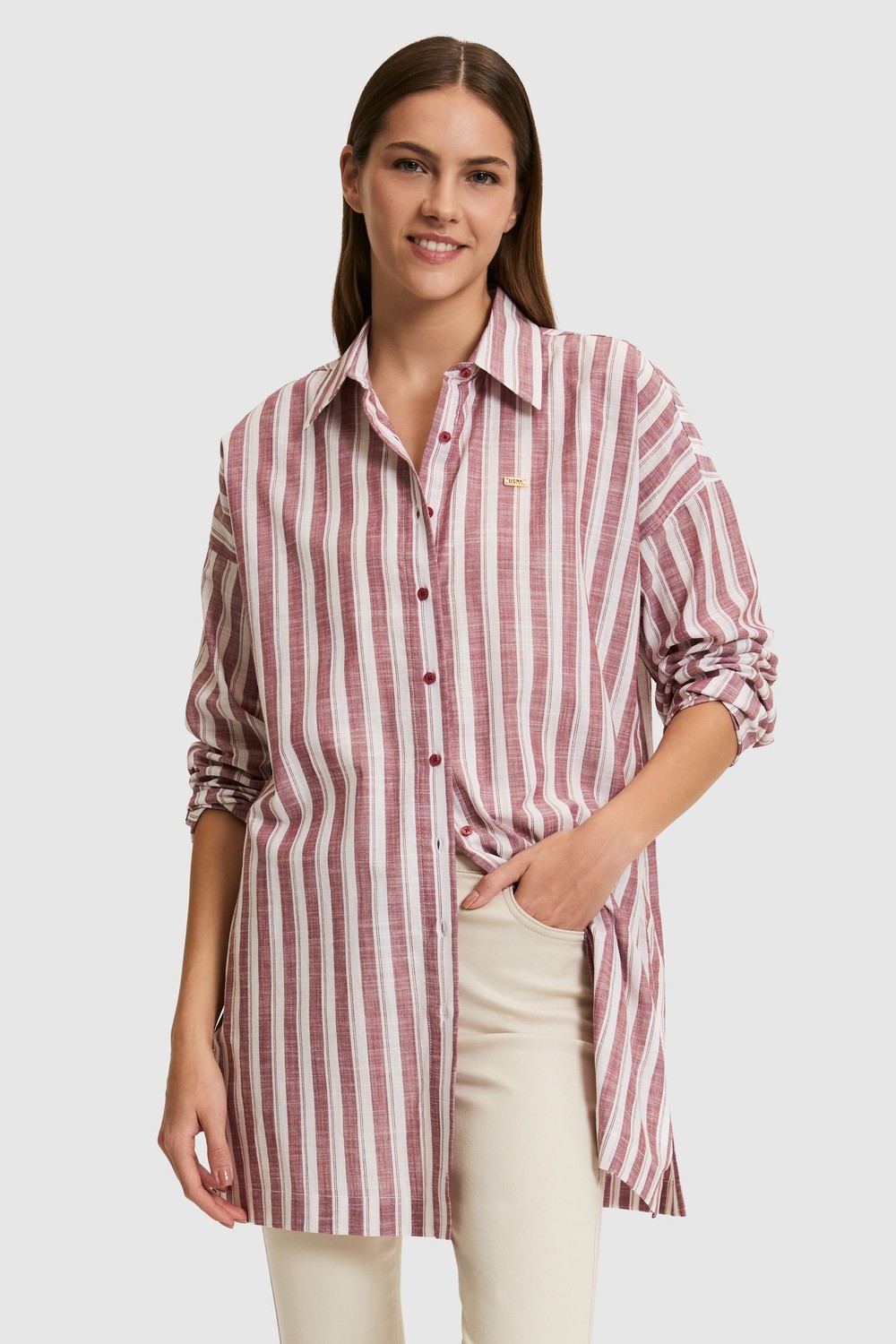 U.S. Polo Assn. Kadın Bej Tunik 50324620-VR011