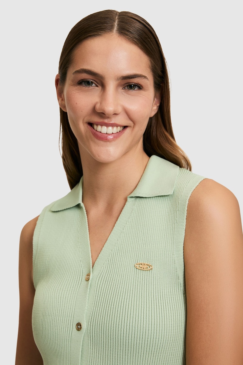 U.S. Polo Assn. Kadın Yeşil Kazak 50325114-VR016 görsel 2