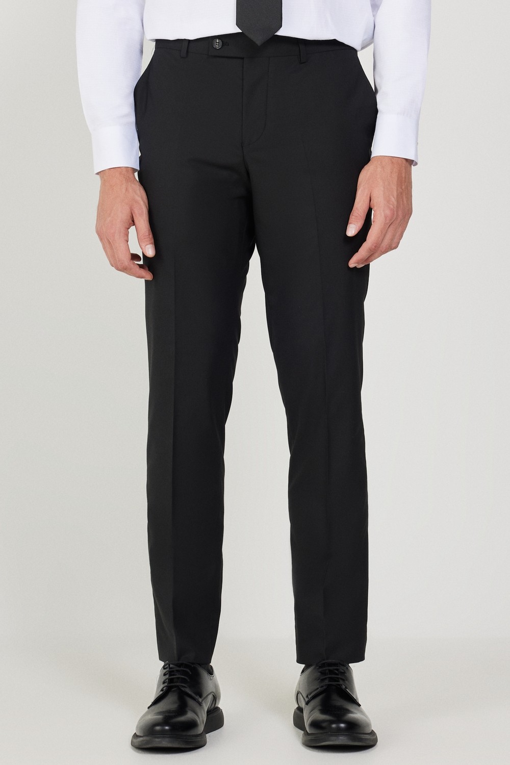 Altınyıldız Classics Erkek Siyah Slim Fit Dar Kesim Düz Siyah 8 Drop Su Geçirmez Nano Takım Elbise görsel 7
