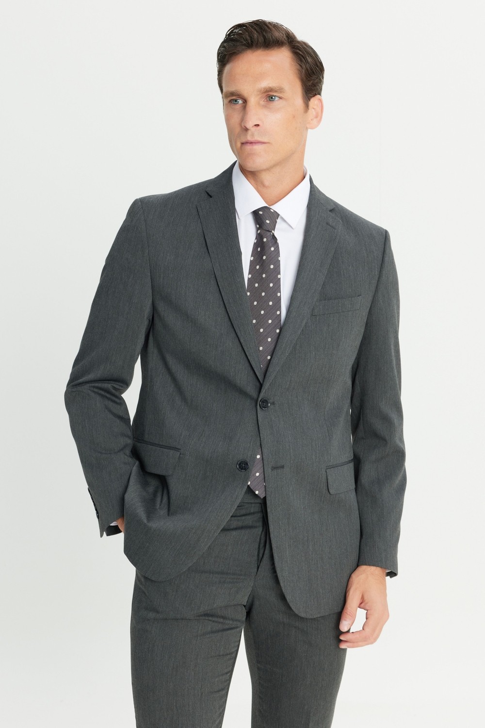 Altınyıldız Classics Erkek Lacivert Slim Fit Dar Kesim Mono Yaka Takım Elbise görsel 7