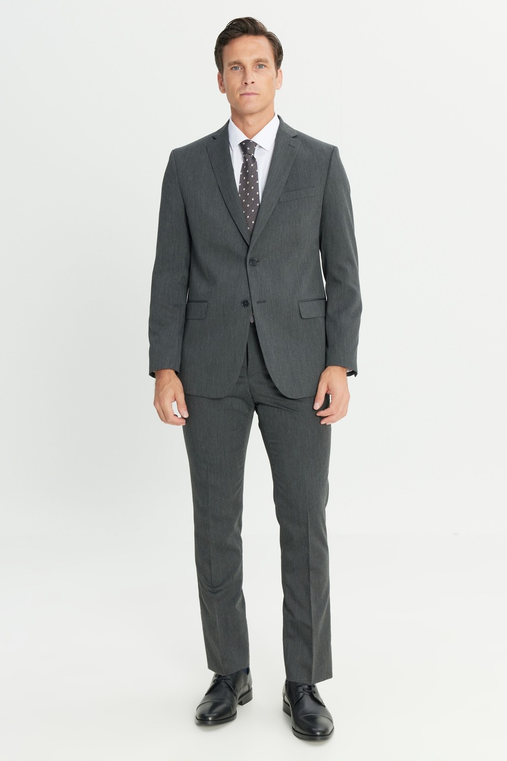 Altınyıldız Classics Erkek Lacivert Slim Fit Dar Kesim Mono Yaka Takım Elbise görsel 8
