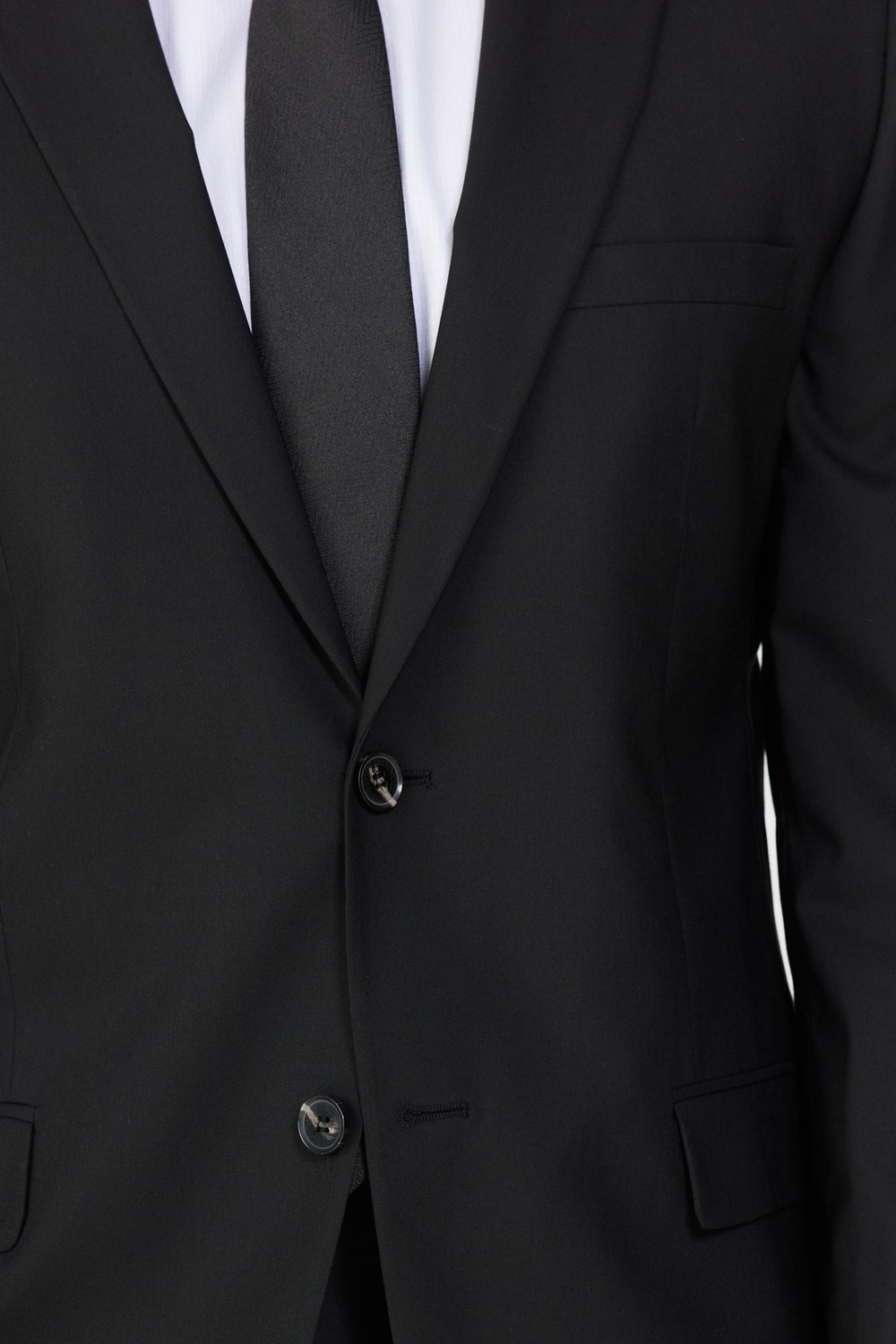Altınyıldız Classics Erkek Siyah Slim Fit Dar Kesim Düz Siyah 8 Drop Su Geçirmez Nano Takım Elbise görsel 8