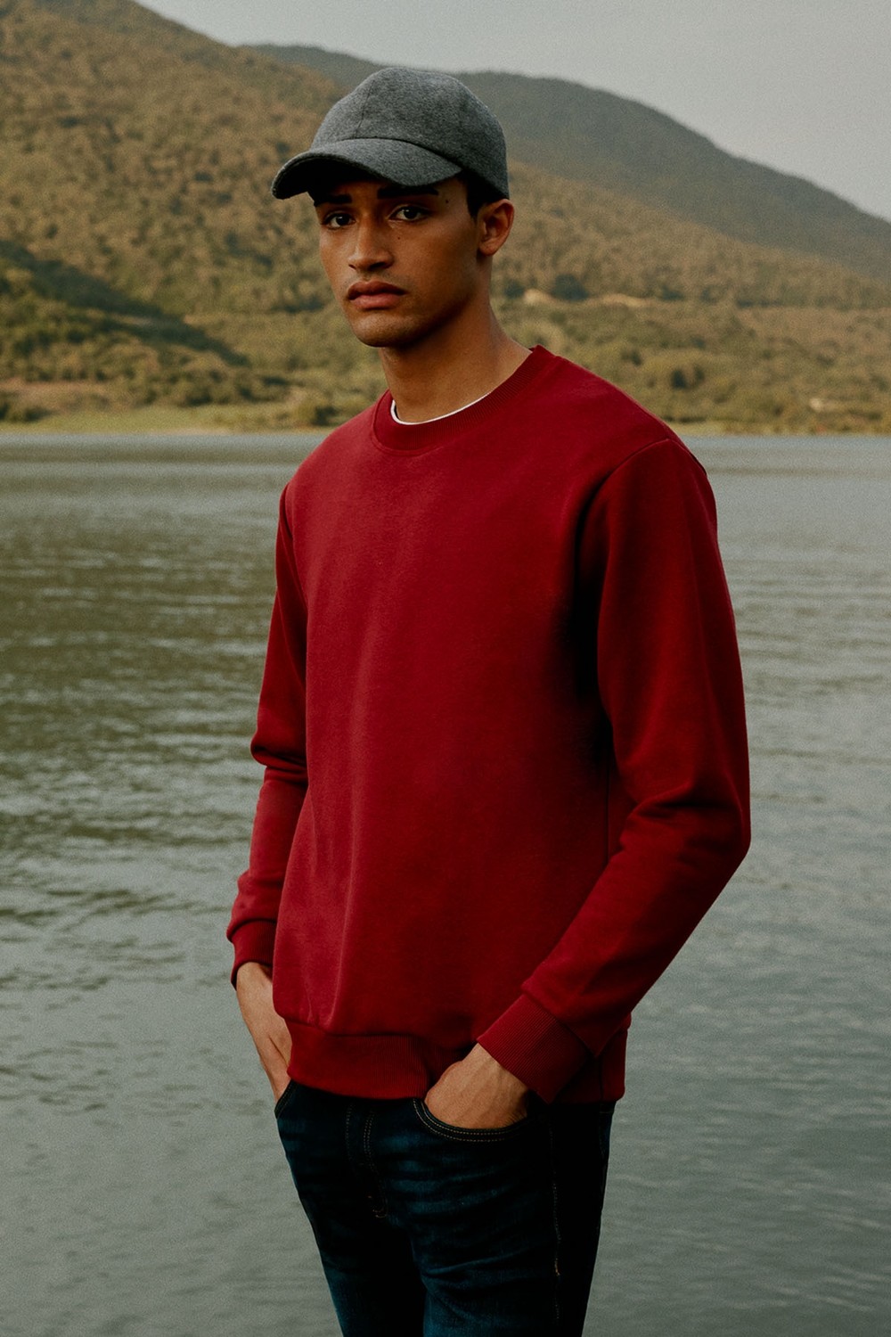 Altınyıldız Classics Erkek Siyah Standart Fit Normal Kesim Içi Polarlı 3 Iplik Bisiklet Yaka Pamuklu Sweatshirt
