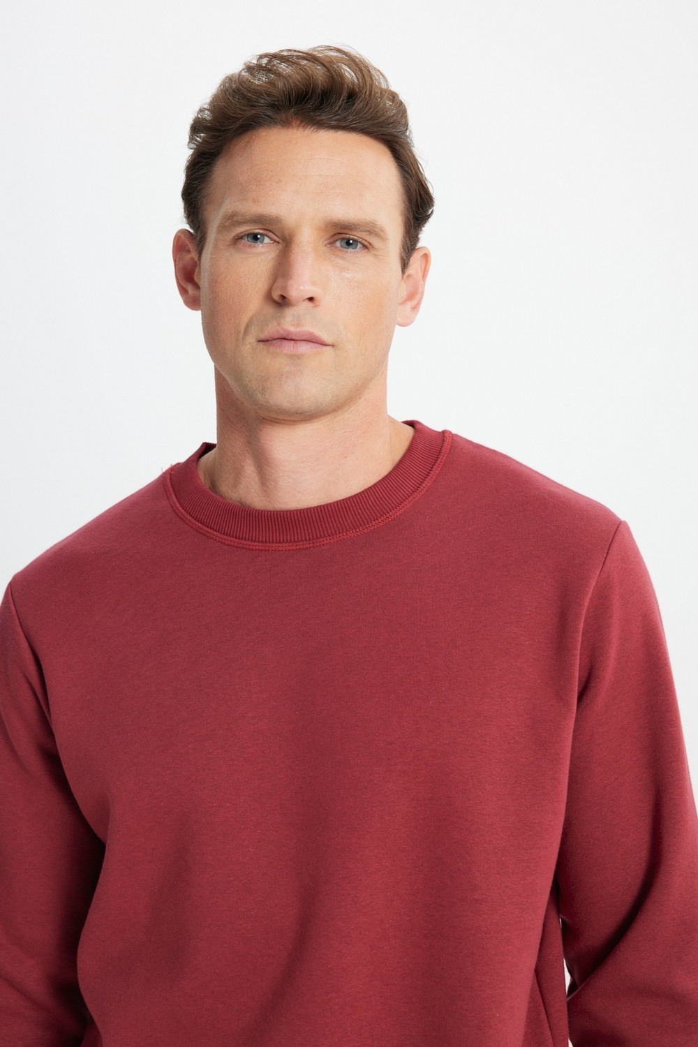 Altınyıldız Classics Erkek Siyah Standart Fit Normal Kesim Içi Polarlı 3 Iplik Bisiklet Yaka Pamuklu Sweatshirt görsel 5