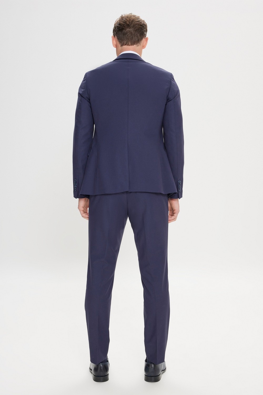 Altınyıldız Classics Erkek Lacivert Slim Fit Dar Kesim Mono Yaka Takım Elbise görsel 7