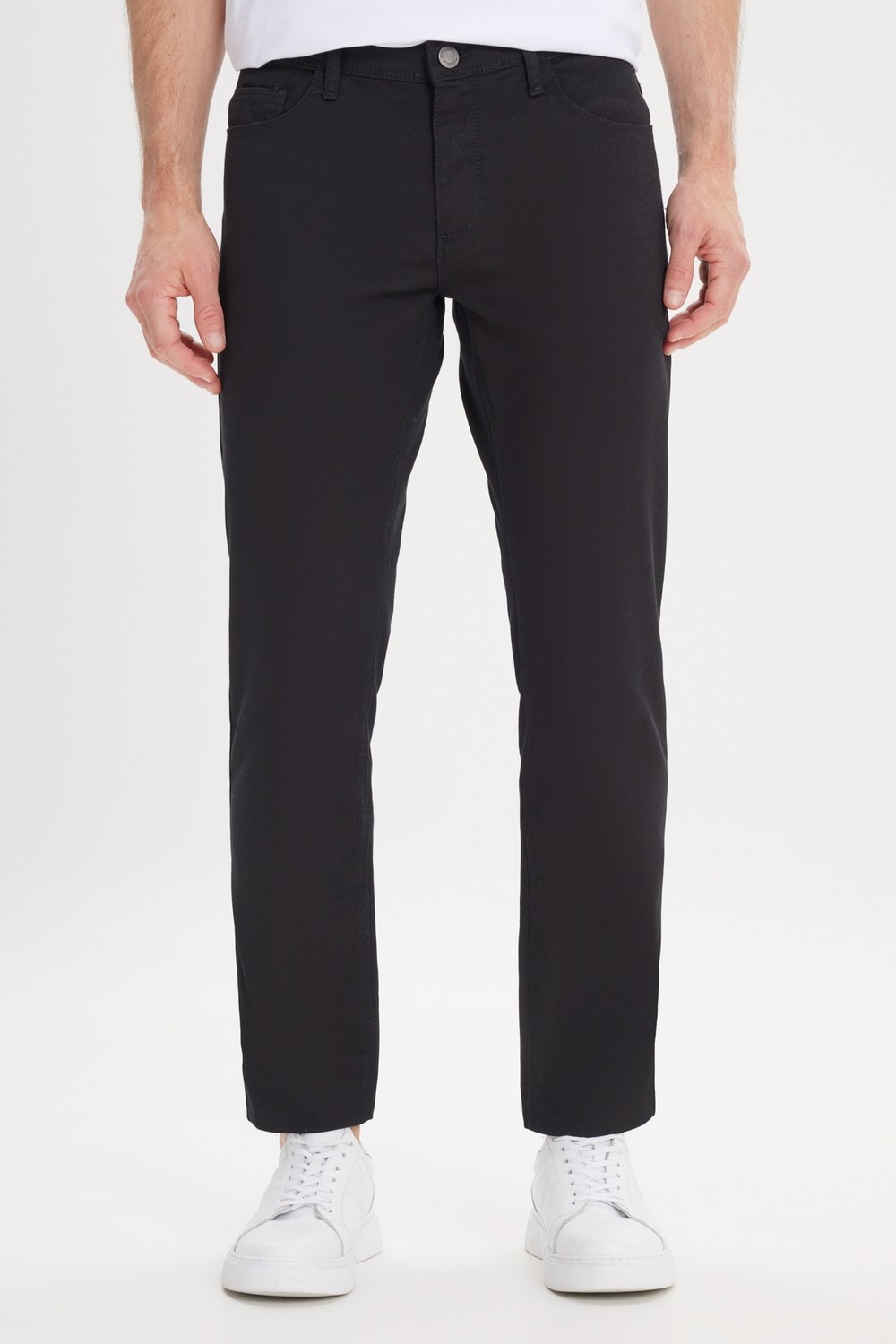 Altınyıldız Classics Erkek Yeşil Slim Fit Dar Kesim 5 Cep Armürlü Esnek Pantolon