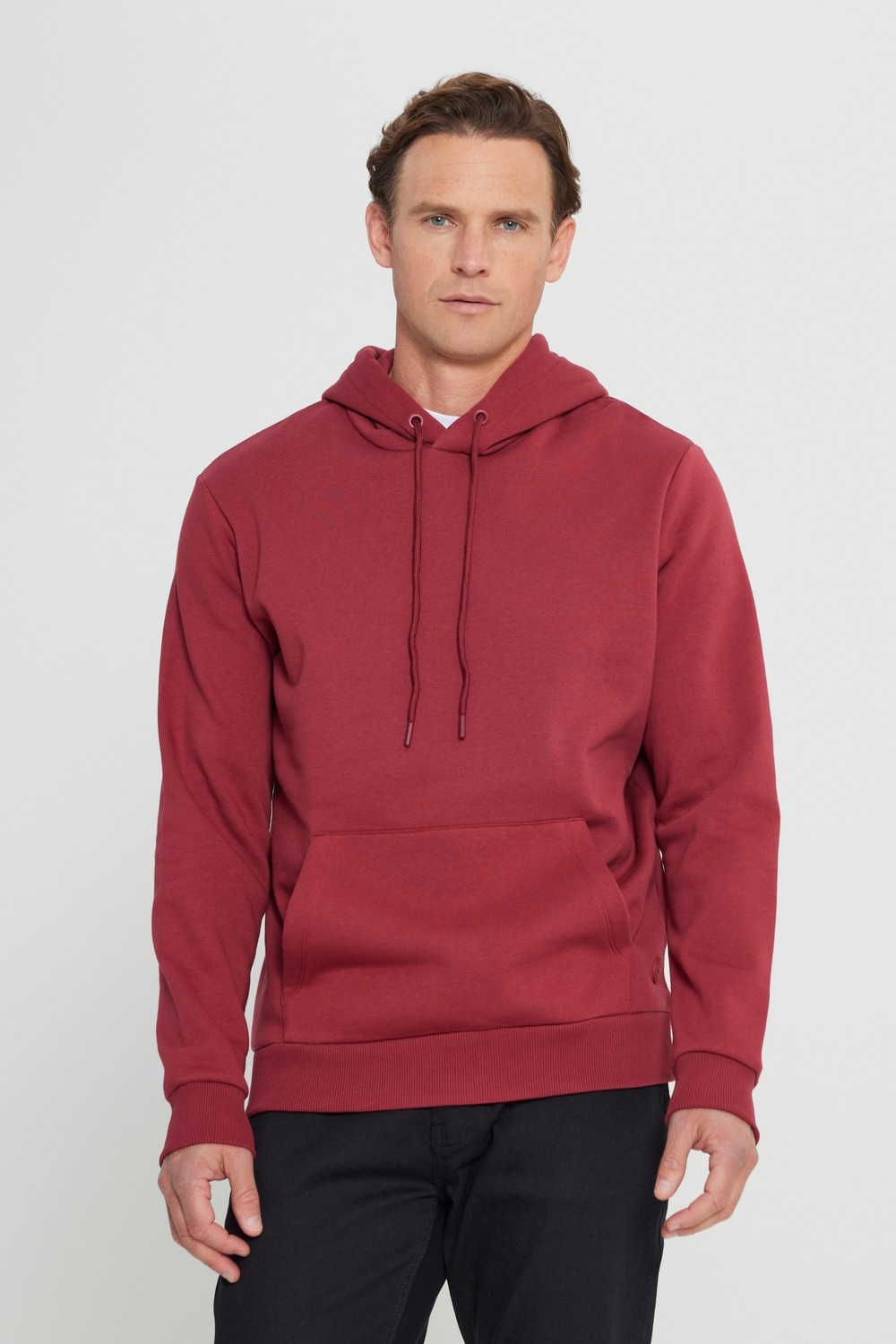 Altınyıldız Classics Erkek Siyah Standart Fit Normal Kesim Içi Polarlı 3 Iplik Kapüşonlu Pamuklu Sweatshirt görsel 4