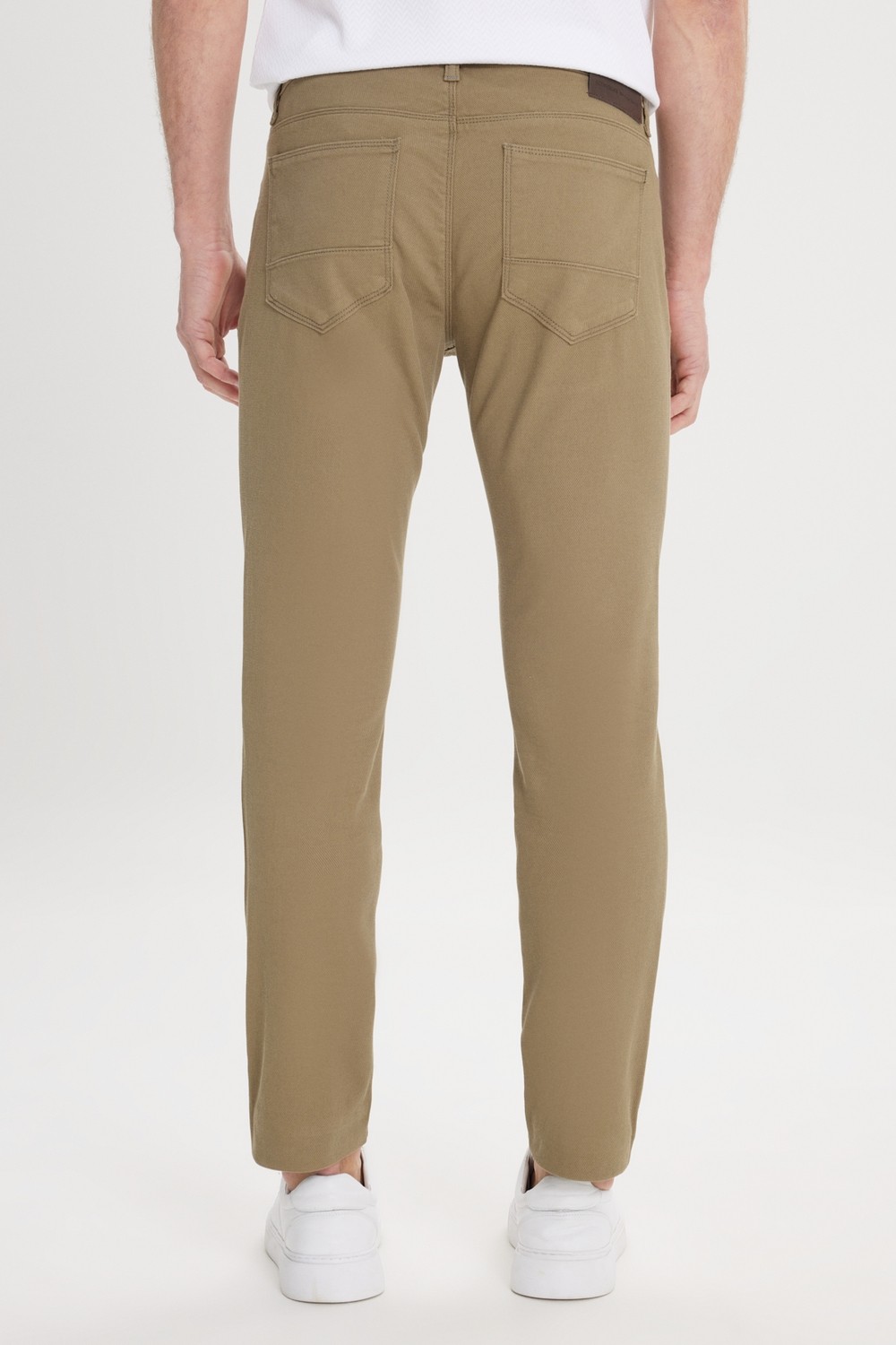 Altınyıldız Classics Erkek Yeşil Slim Fit Dar Kesim 5 Cep Armürlü Esnek Pantolon görsel 7