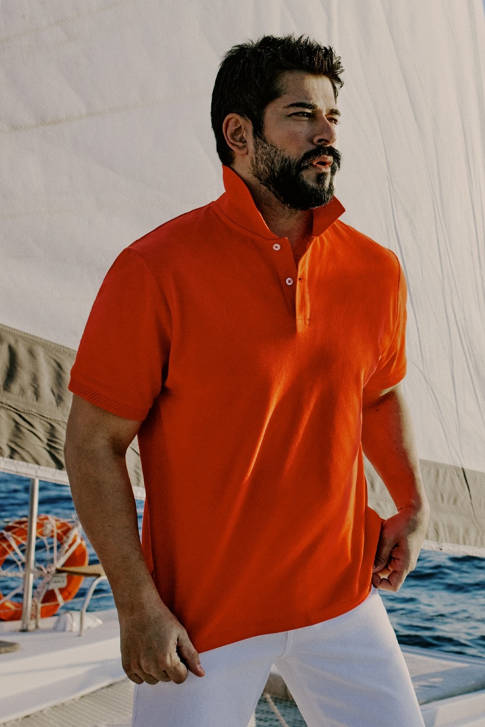 Altınyıldız Classics Erkek Siyah %100 Pamuk Kıvrılmaz Pike Polo Yaka Slim Fit Dar Kesim Tişört