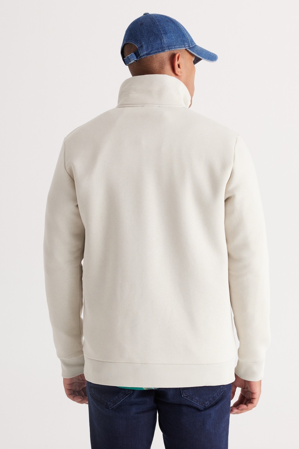Altınyıldız Classics Standart Fit Normal Kesim Içi Polarlı Bato Yaka Pamuklu Sweatshirt görsel 5