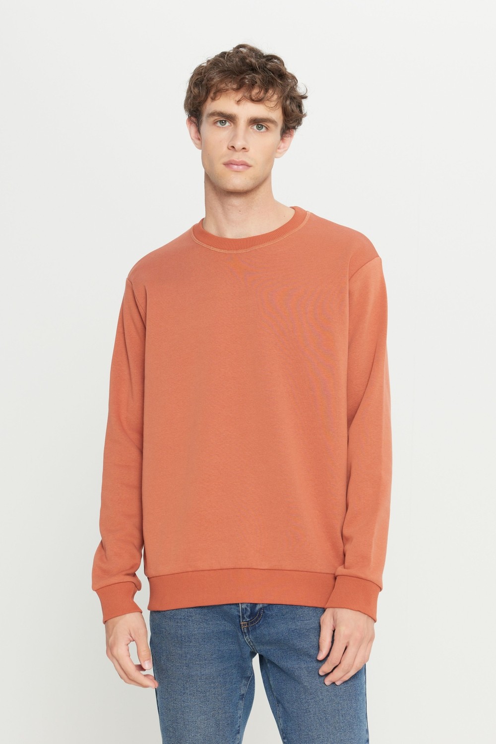 Altınyıldız Classics Erkek Siyah Standart Fit Normal Kesim Içi Polarlı 3 Iplik Bisiklet Yaka Pamuklu Sweatshirt
