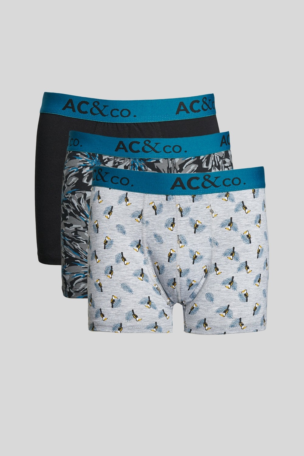 Altınyıldız Classics Erkek Premium Pamuklu Sıyah-Yesıl 3'lü Esnek Boxer Paketi (Damat Bohçası) Çeyiz Seti