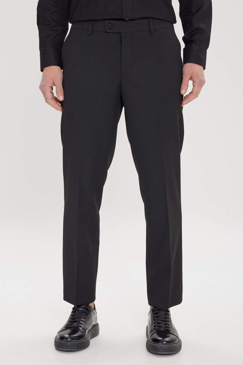 Altınyıldız Classics Erkek Siyah Comfort Fit Rahat Kesim Yan Cep Klasik Pantolon görsel 8