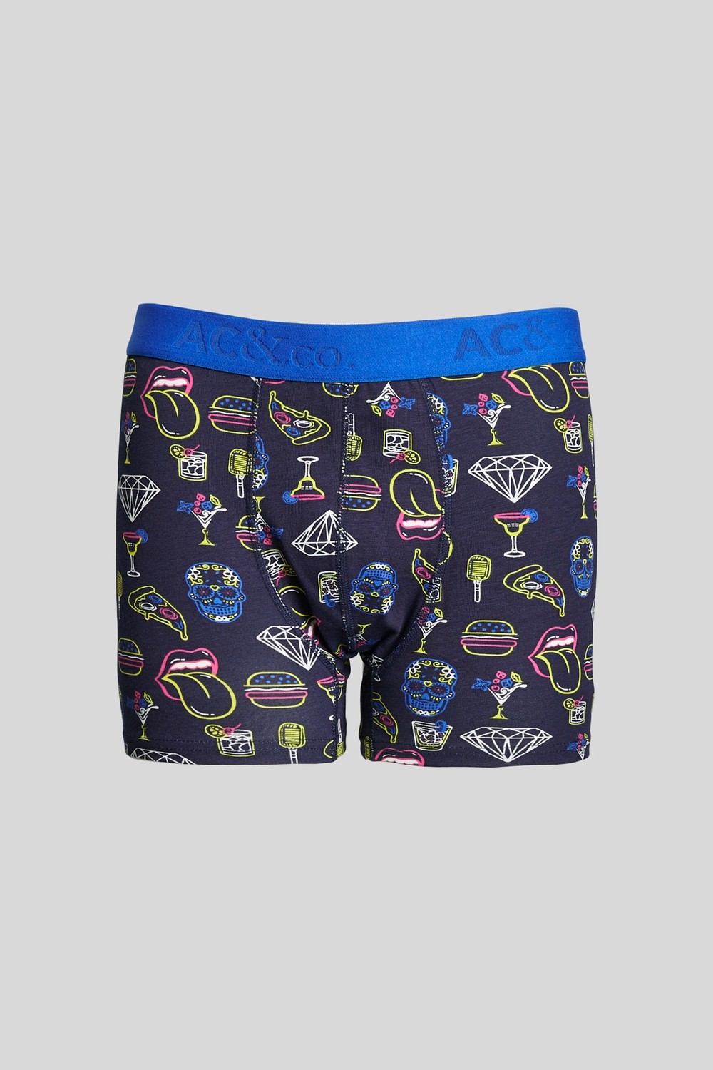 Altınyıldız Classics Erkek Premium Pamuklu Lacivert-saks Mavi 3'lü Esnek Boxer Paketi (Damat Bohçası) Çeyiz Seti görsel 5
