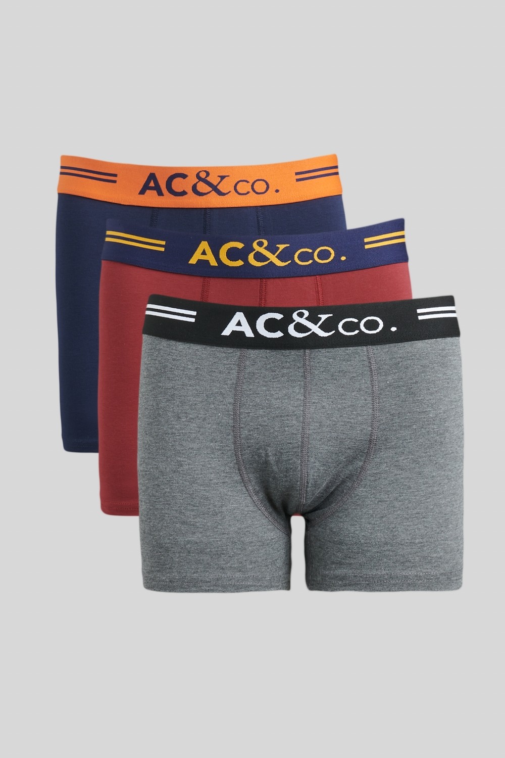 Altınyıldız Classics Erkek Premium Pamuklu Lacivert-bordo-antrasit 3'lü Esnek Boxer Paketi (Damat Bohçası) Çeyiz Seti