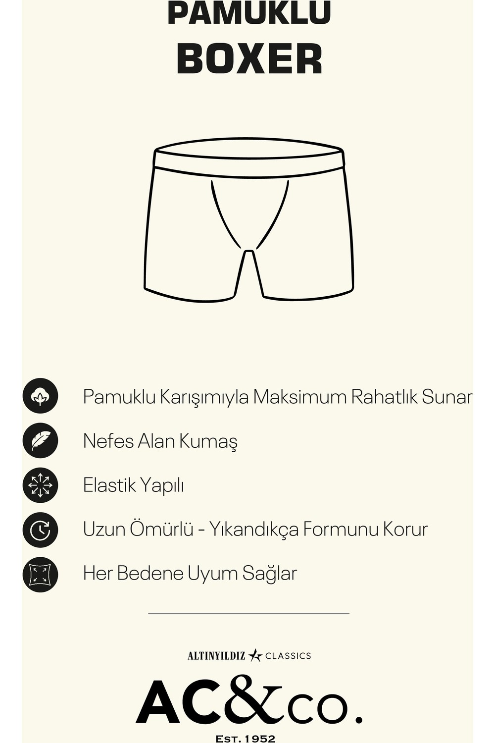 Altınyıldız Classics Erkek Premium Pamuklu Lacivert-bordo-antrasit 3'lü Esnek Boxer Paketi (Damat Bohçası) Çeyiz Seti görsel 6