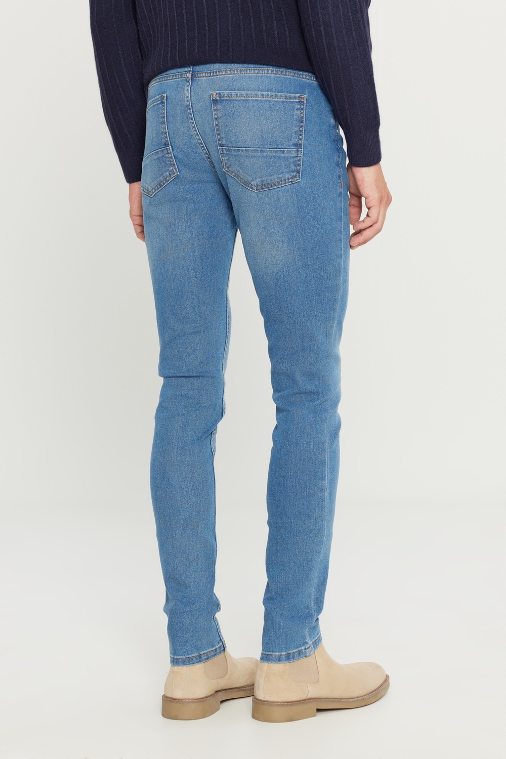 Altınyıldız Classics Erkek K.mavı Diz İzi Yapmayan Pamuklu Denim Esnek Jean Kot Pantolon Slim Fit Dar Kesim Magic görsel 6