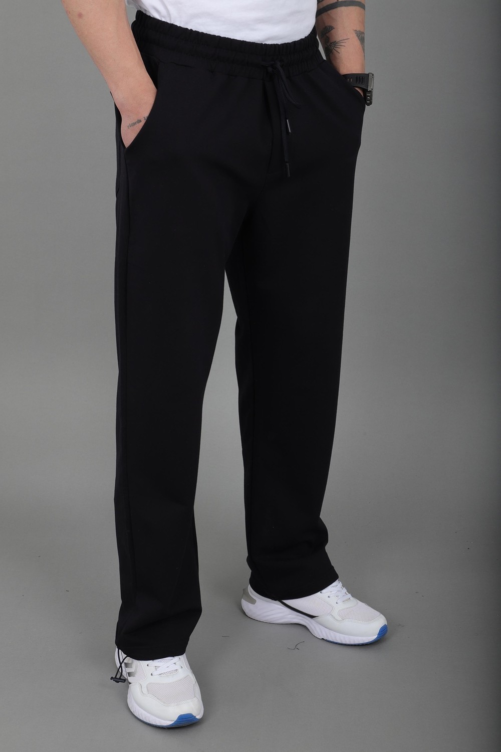 Stil Kombin Düz 2 Ip Baggy Eşofman Altı SPR_70135 görsel 3
