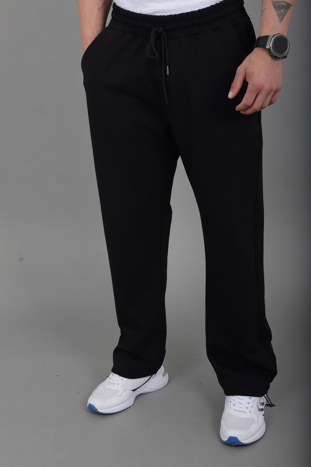 Stil Kombin Düz 2 Ip Baggy Eşofman Altı SPR_70135 görsel 4