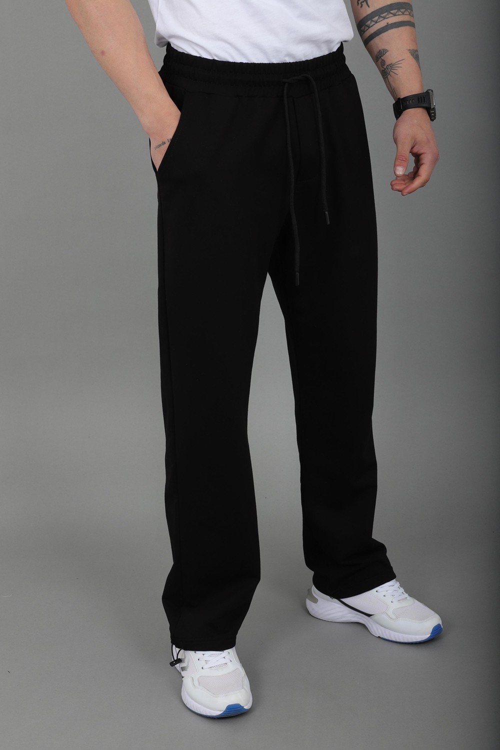 Stil Kombin Düz 2 Ip Baggy Eşofman Altı SPR_70135 görsel 7