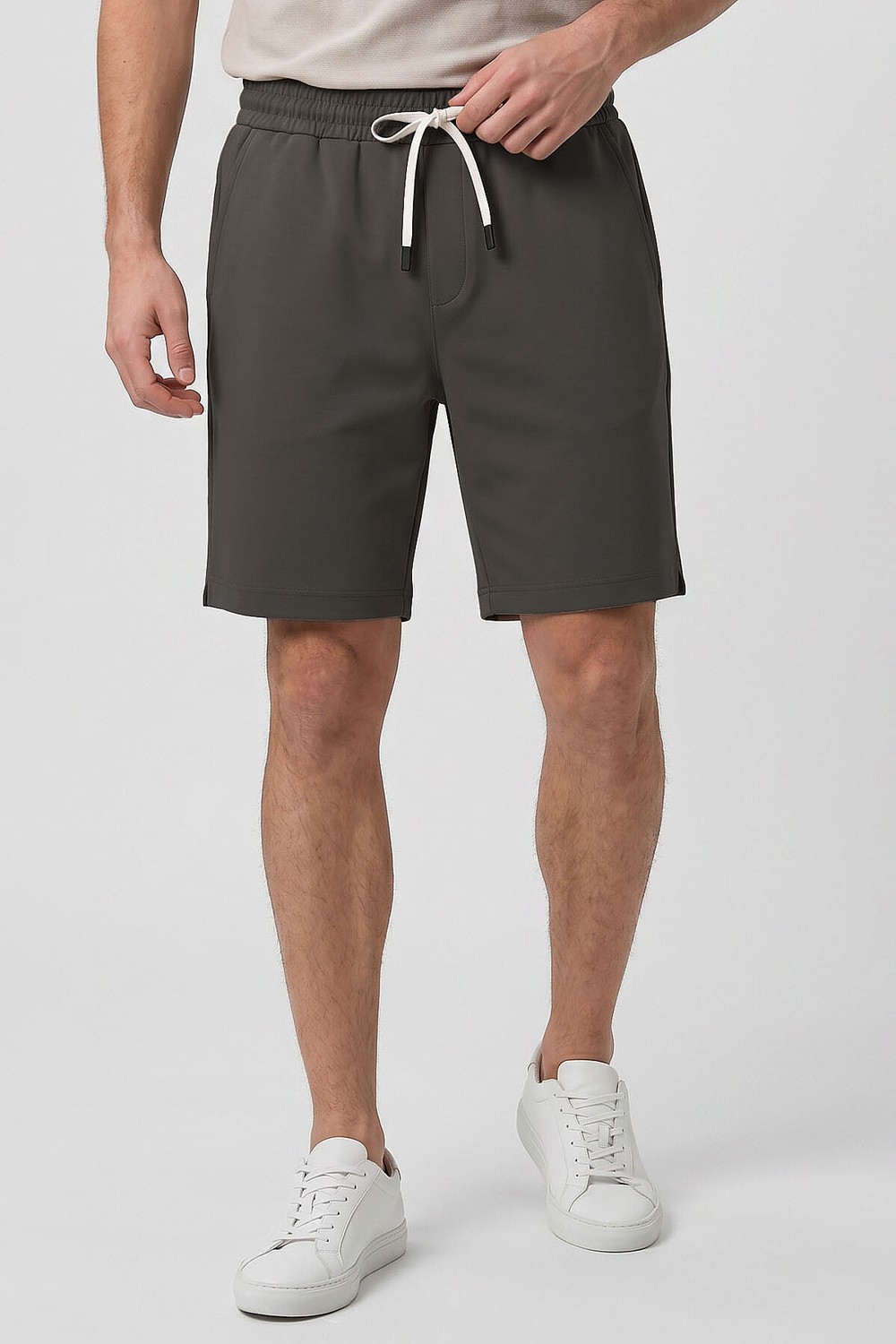Tommy Life Koyu Gri Standart Fit Basic Arka Cepli Erkek Şort - 81314 görsel 4