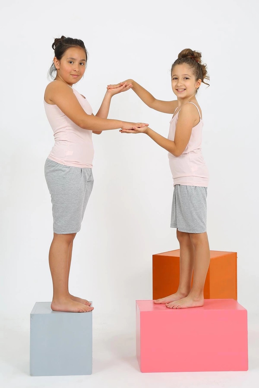 mery Kız Çocuk Ip Askılı Şortlu Penye Pembe Pijama Takım Mery görsel 5
