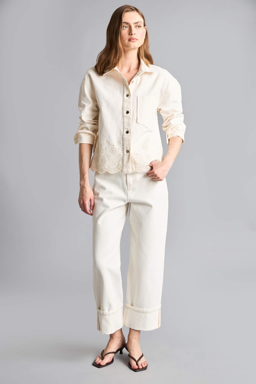 DeFacto %100 Pamuk Regular Fit Gömlek Yaka Gabardin Blazer Ceket H2578AX26SM görsel 2