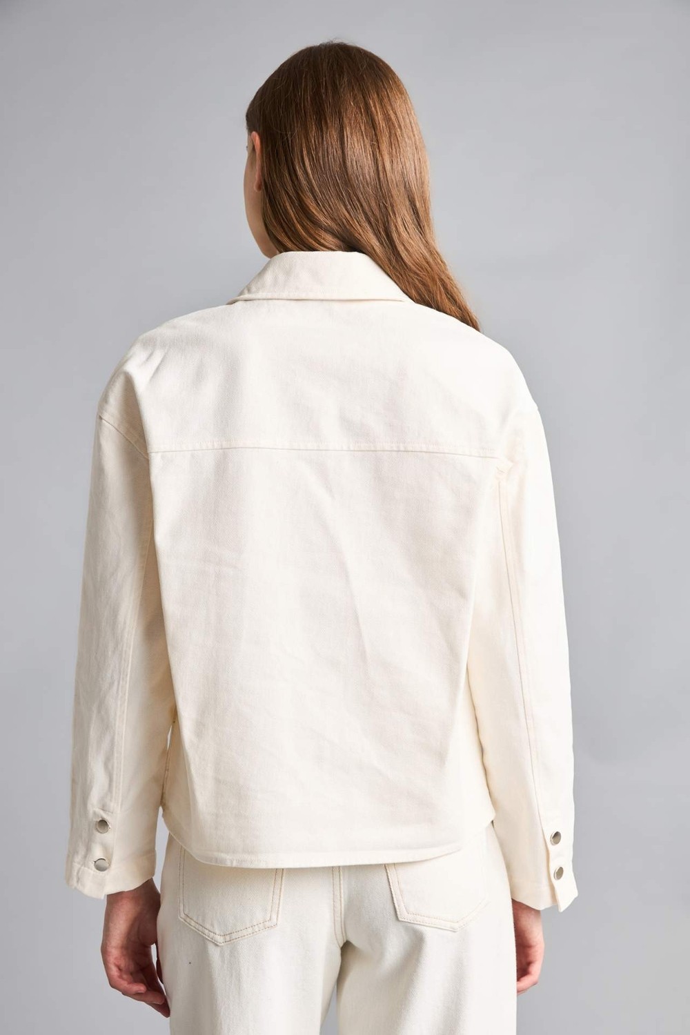 DeFacto %100 Pamuk Regular Fit Gömlek Yaka Gabardin Blazer Ceket H2578AX26SM görsel 6