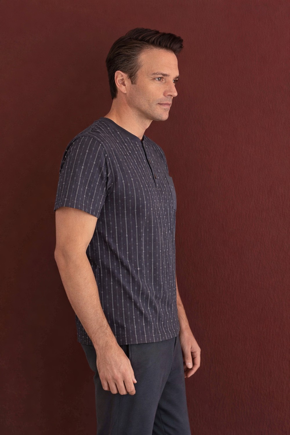Çağrı Homewear %100 Koton Pijama Takımı Uzun
