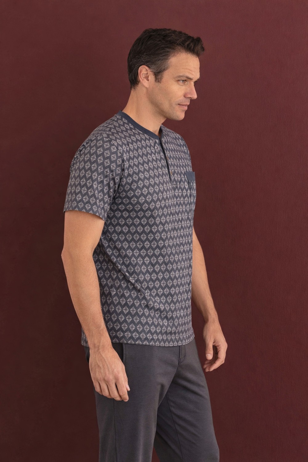 Çağrı Homewear %100 Koton Pijama Takımı Uzun