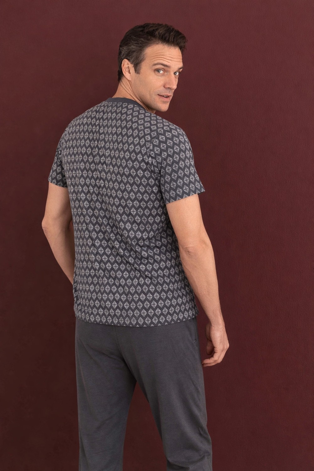 Çağrı Homewear %100 Koton Pijama Takımı Uzun görsel 2