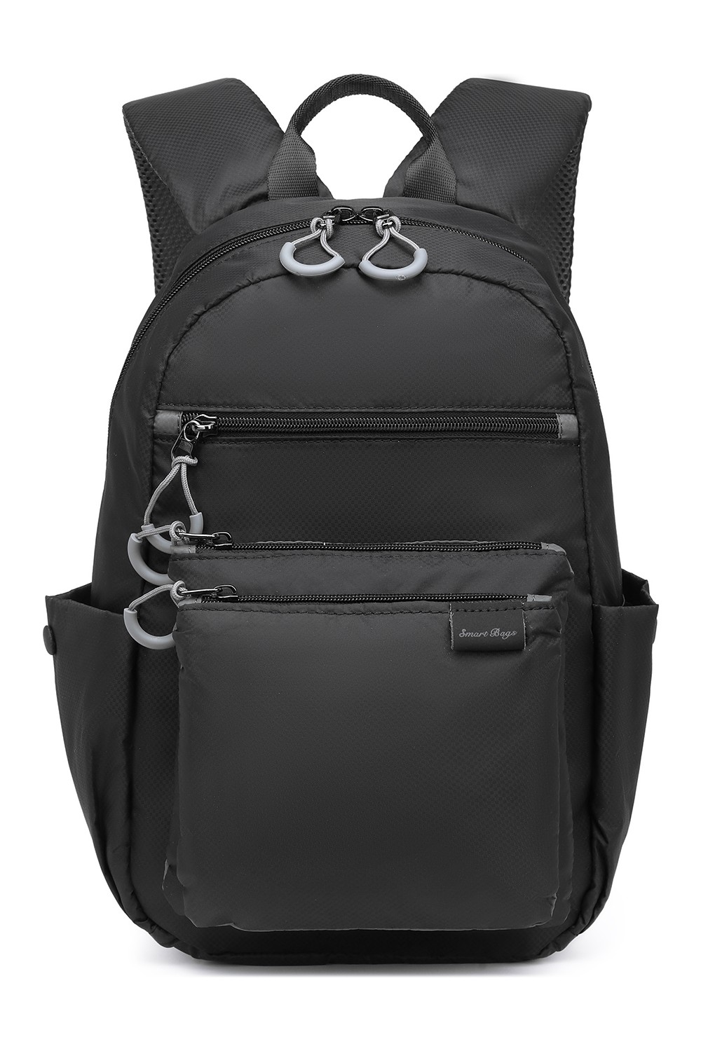 Smart Bags Açık Gri Günlük Orta Boy Hafif Kumaş Kadın Sırt Çantası görsel 2