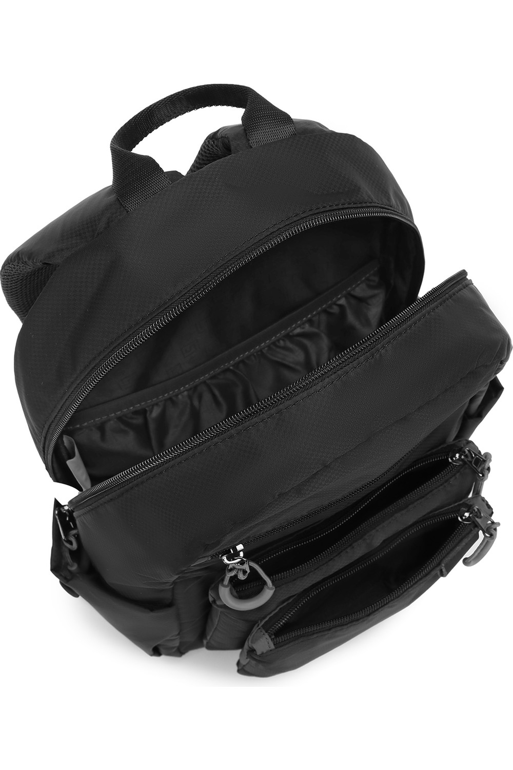 Smart Bags Açık Gri Günlük Orta Boy Hafif Kumaş Kadın Sırt Çantası görsel 5