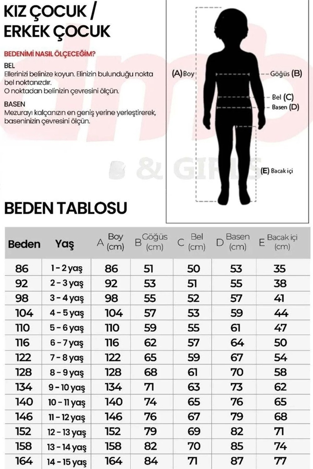 Waka Waka Kids Store Kız Çocuk Renkli Şeritli Bol Paça Kot Pantolon